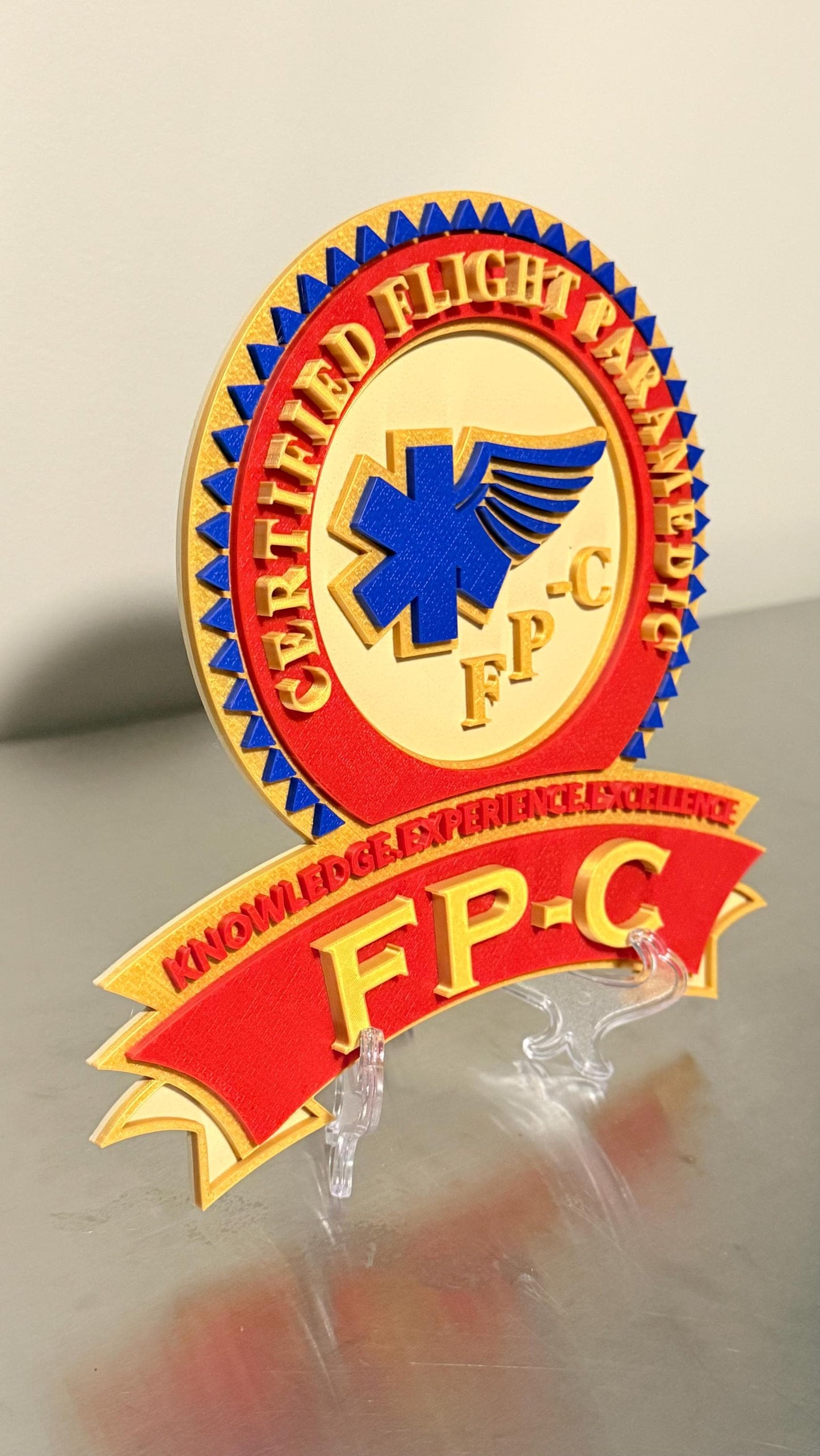 IBSC CCP-C & FP-C 3D Embossed Display Plaques Paramedic Ems Gift