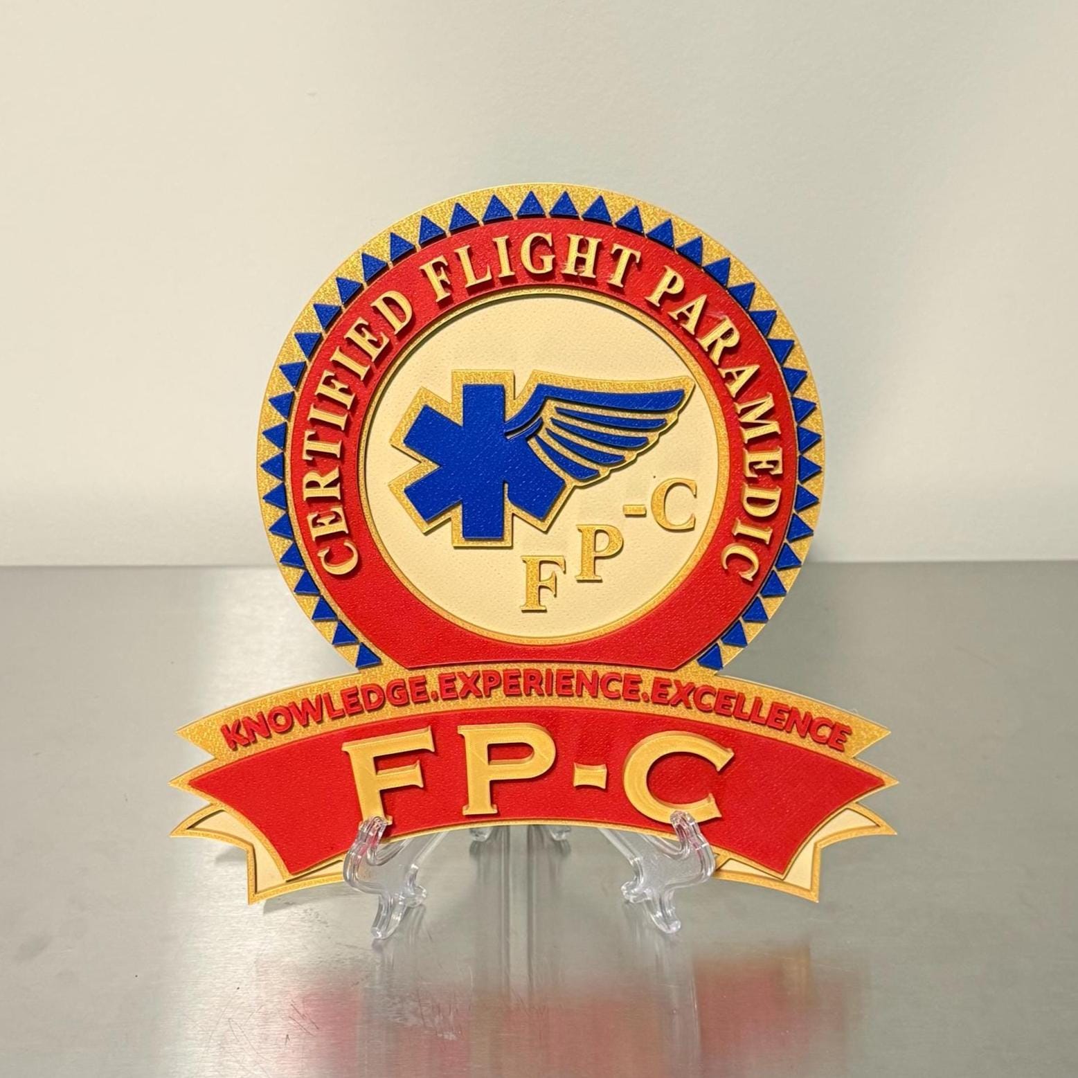 IBSC CCP-C & FP-C 3D Embossed Display Plaques Paramedic Ems Gift