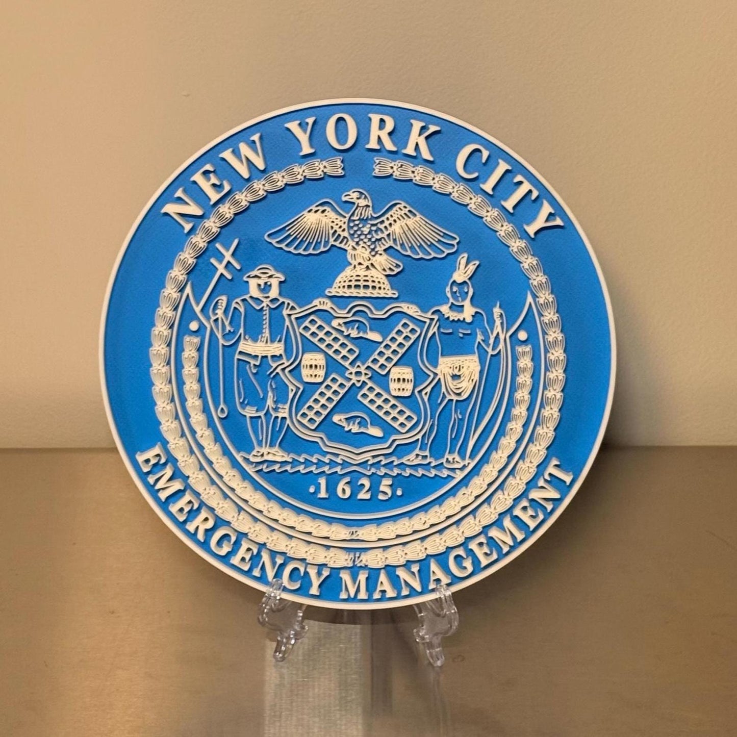 New York City Emergency Management v2 3D Display Plaque Wall Art NYC NYCEM
