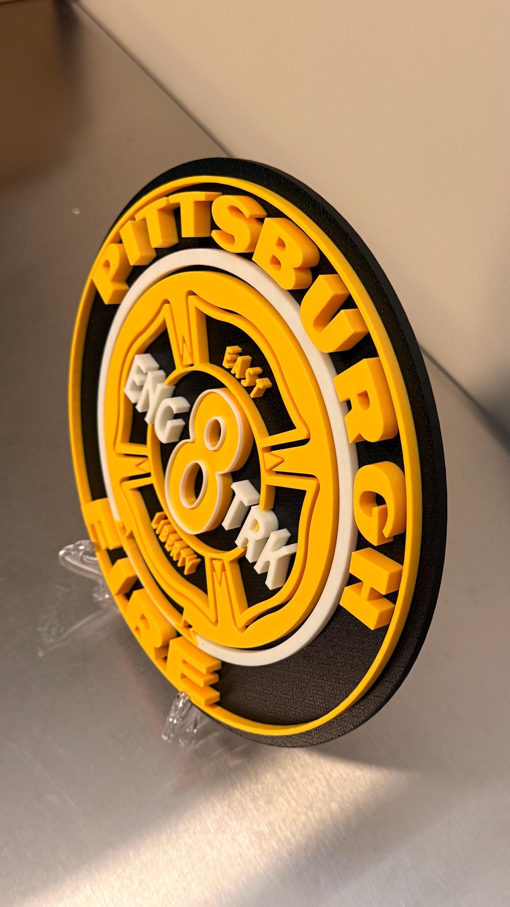 Pittsburgh Fire Department Engine 8 Truck 8 3D Embossed Plaque: First Responder Wall Art Pennsylvania