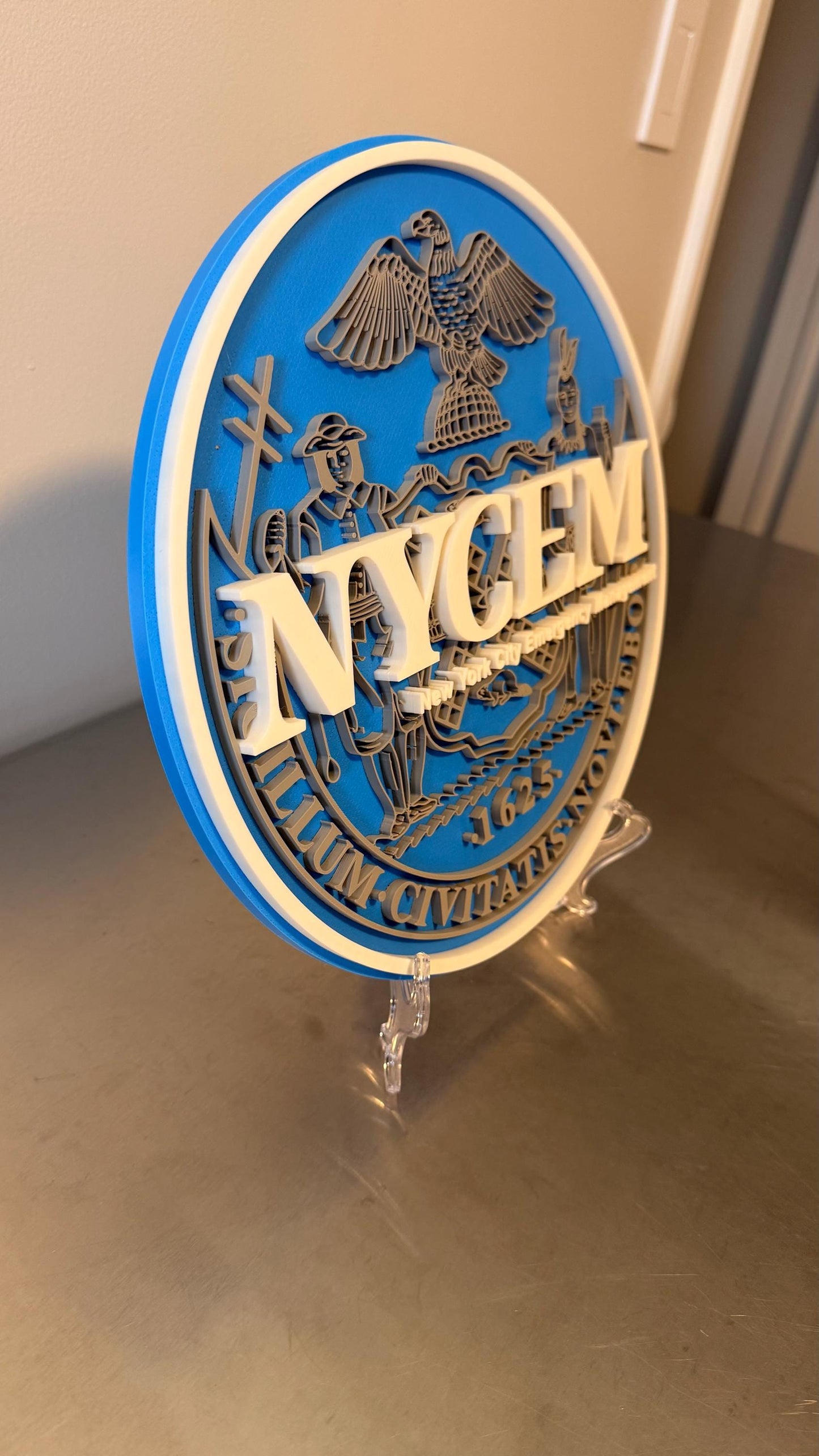 New York City Emergency Management 3D Display Plaque Wall Art NYC NYCEM
