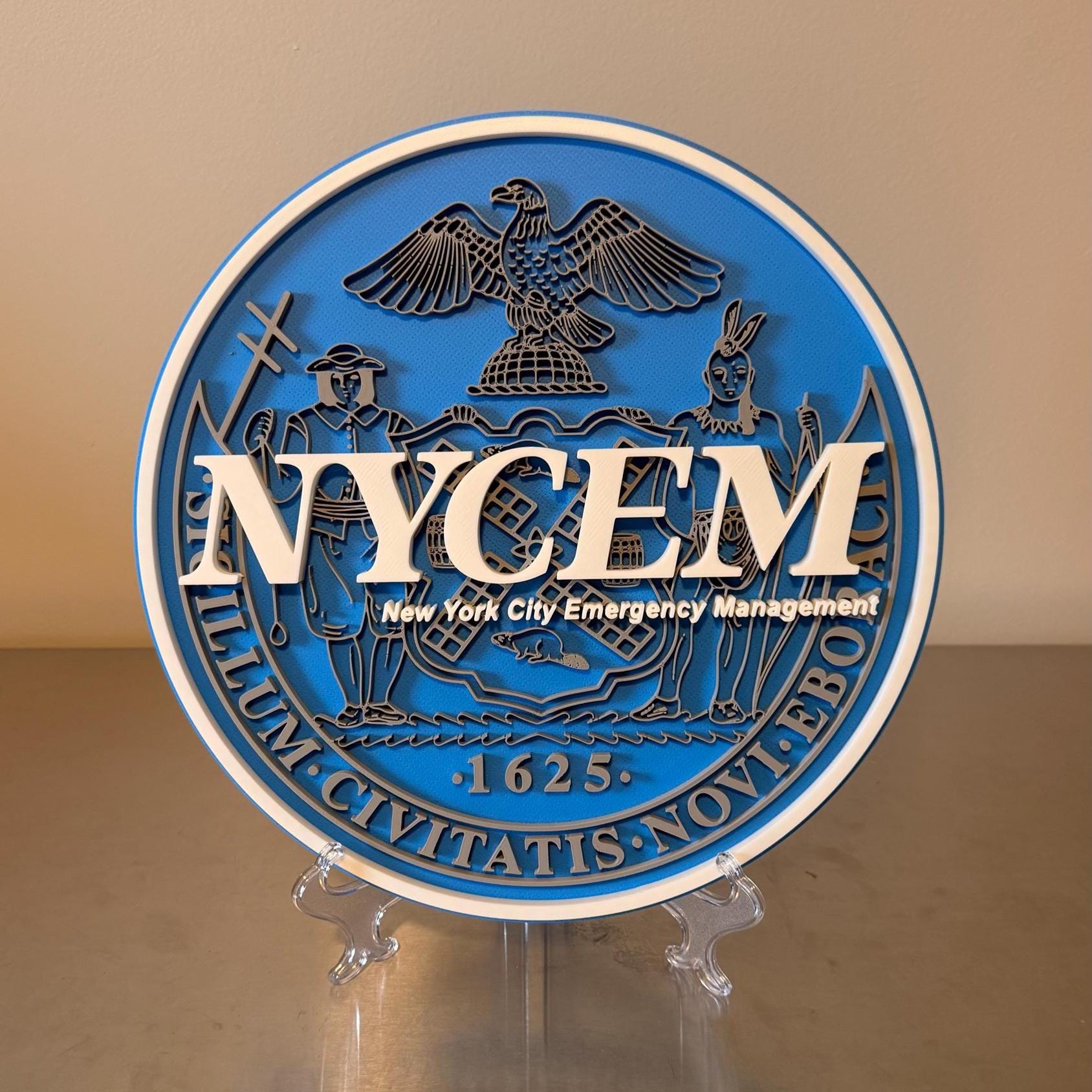 New York City Emergency Management 3D Display Plaque Wall Art NYC NYCEM