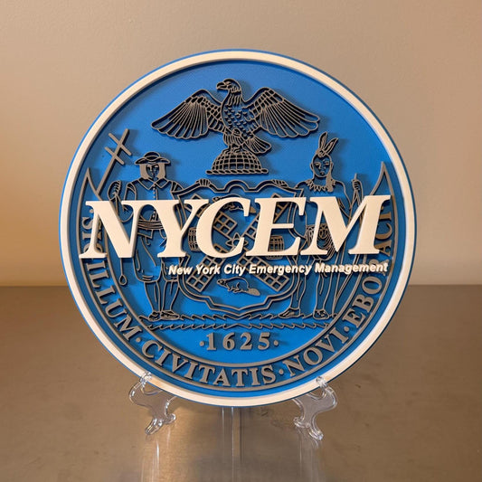 New York City Emergency Management 3D Display Plaque Wall Art NYC NYCEM