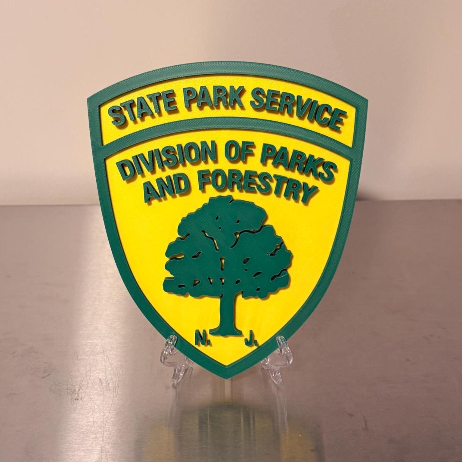 NJ State Park Services Division of Parks & Forestry 3D Embossed Plaque New Jersey