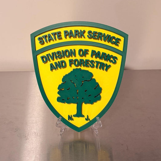 NJ State Park Services Division of Parks & Forestry 3D Embossed Plaque New Jersey