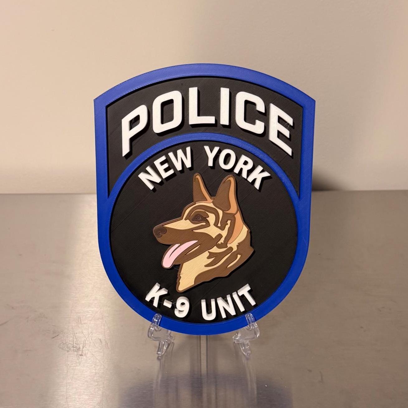 NYPD K9 Plaque 3D Embossed Police Plaque New York City Police