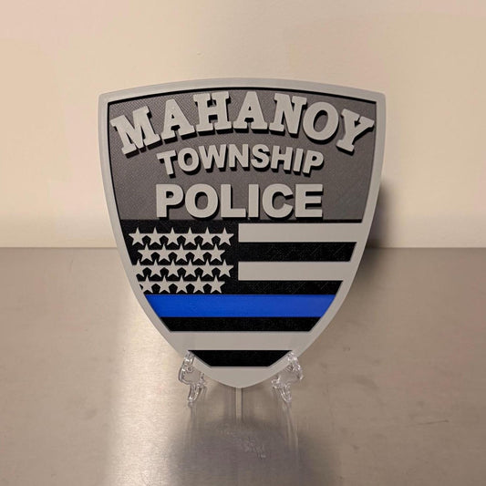 Mahanoy Township Police Department 3D Embossed Plaque - Pennsylvania First Responder Wall Art