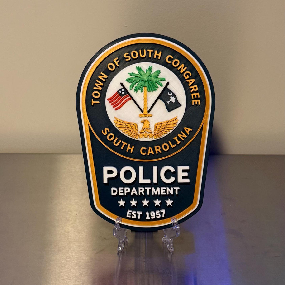 Town of South Congaree SC Police Department Plaque – First Responder South Carolina