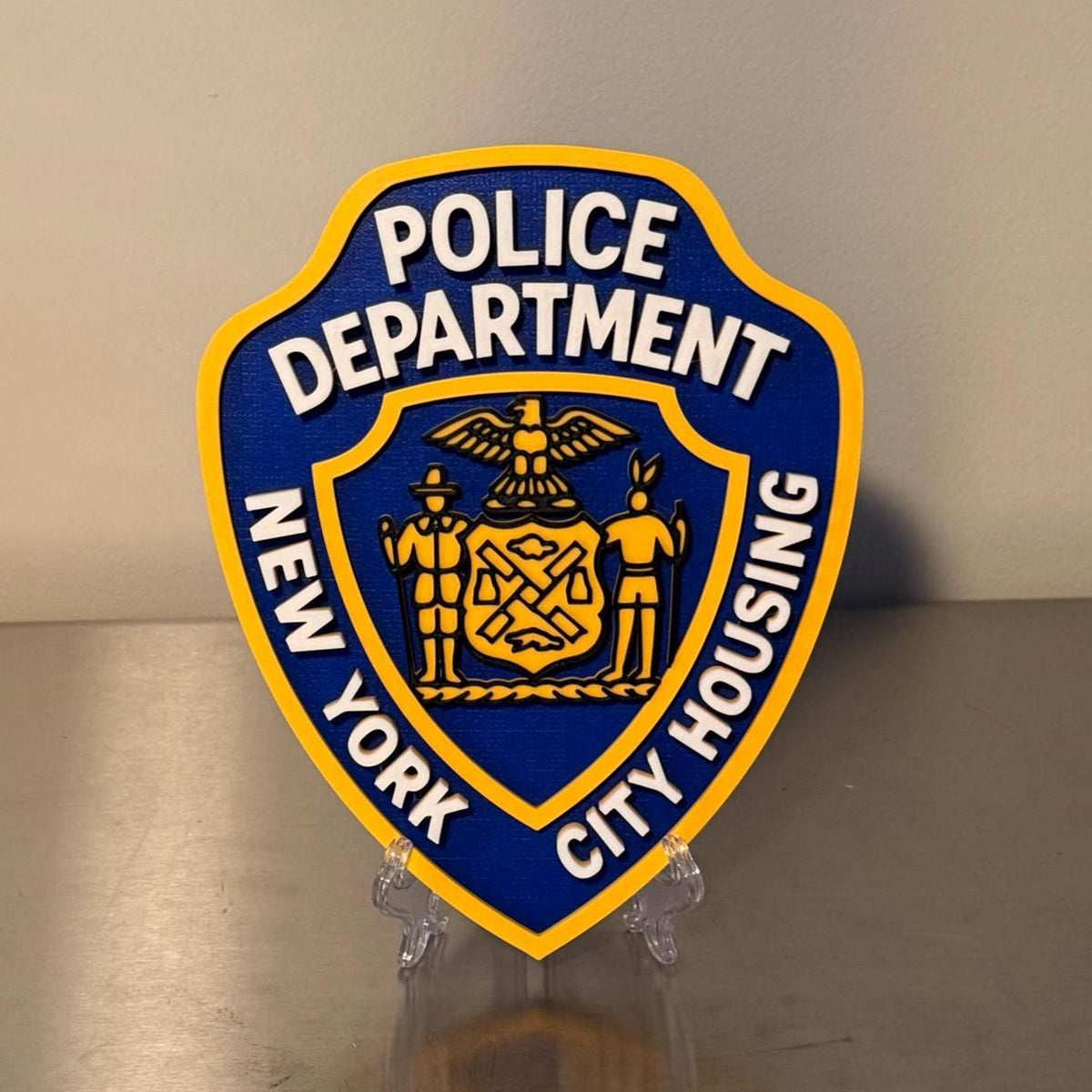 New York City Housing Police 3D Embossed Display Plaque: NYC Police Department Display Plaque