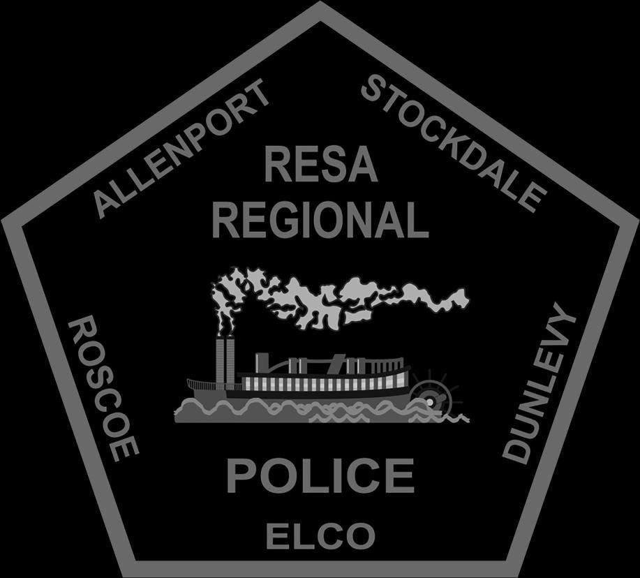 Subdued Resa Regional Police Plaque: First Responder Wall Art