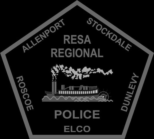 Subdued Resa Regional Police Plaque: First Responder Wall Art