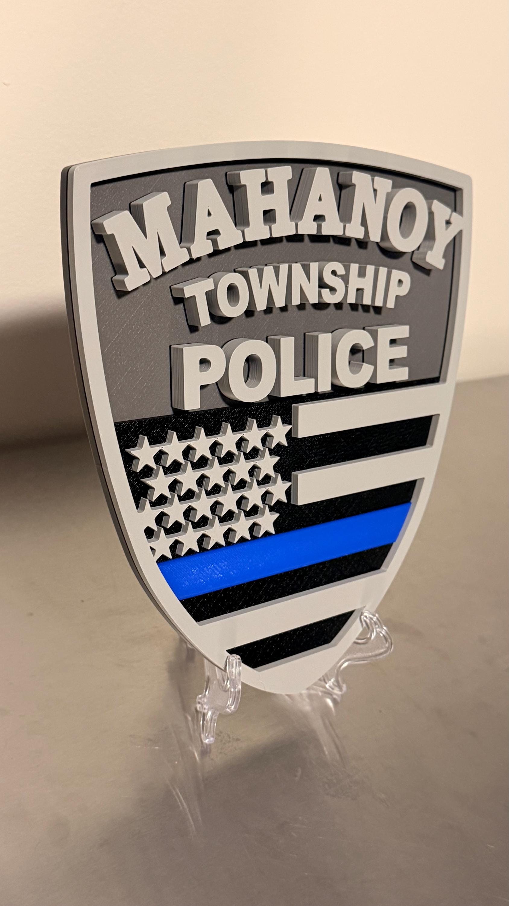 Mahanoy Township Police Department 3D Embossed Plaque - Pennsylvania First Responder Wall Art