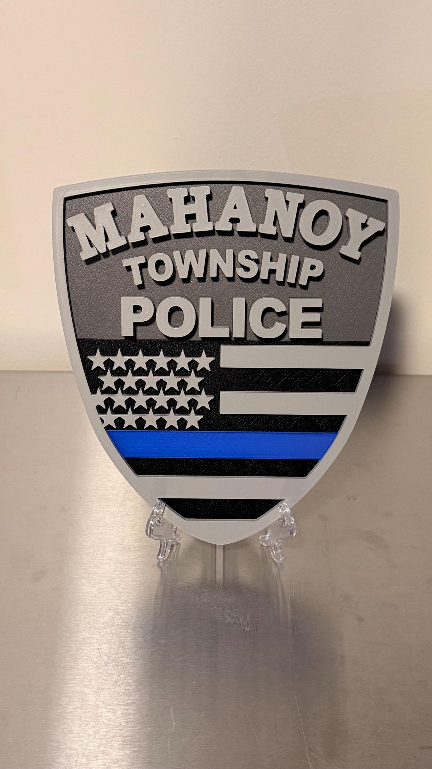 Mahanoy Township Police Department 3D Embossed Plaque - Pennsylvania First Responder Wall Art