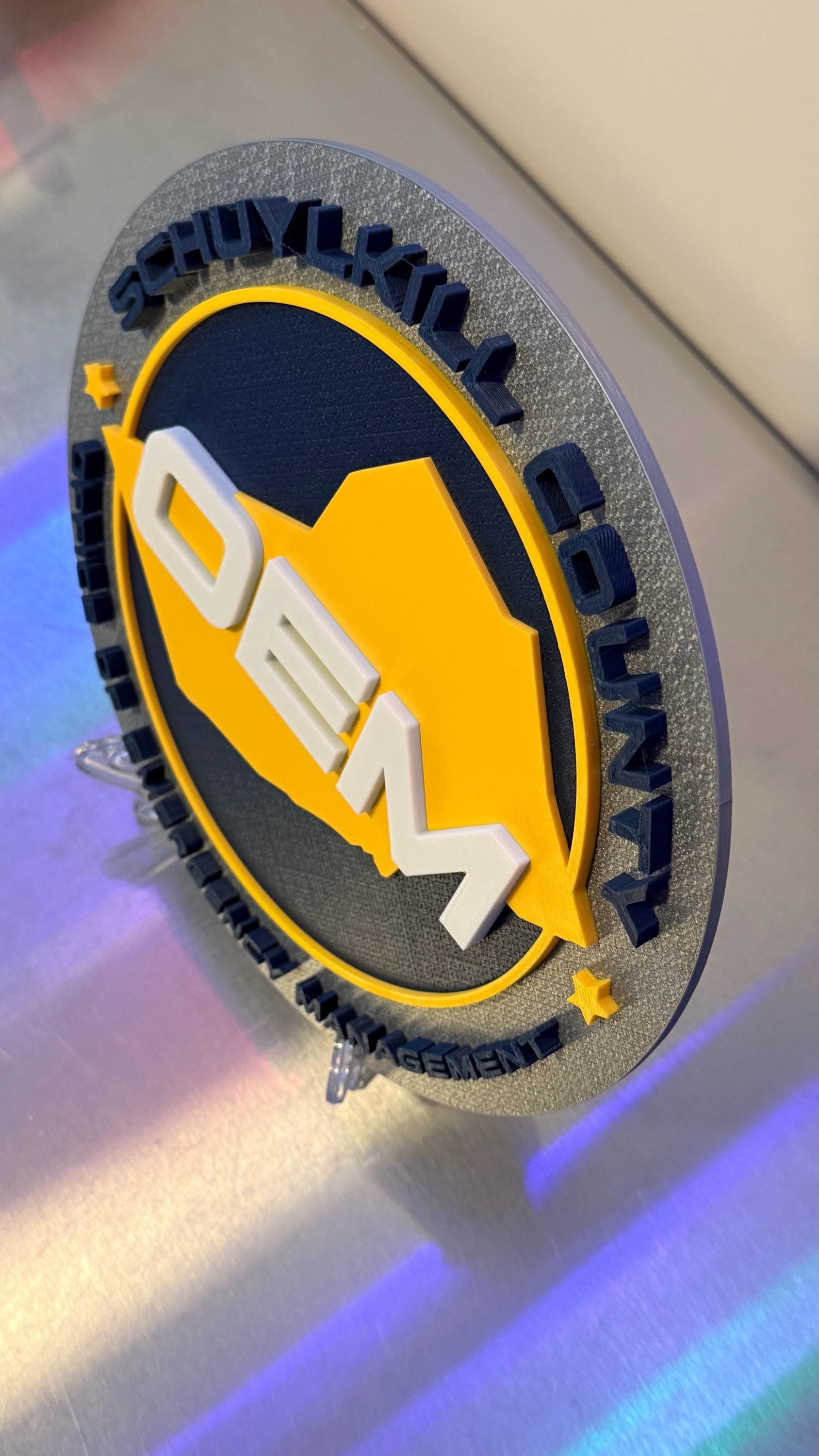 Customizable Pennsylvania OEM 3D Display Plaque Emergency Management PA