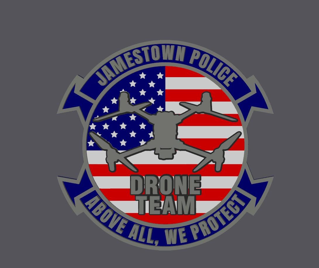 Customizable Police Drone Team 3D Plaque - First Responder Wall Decor