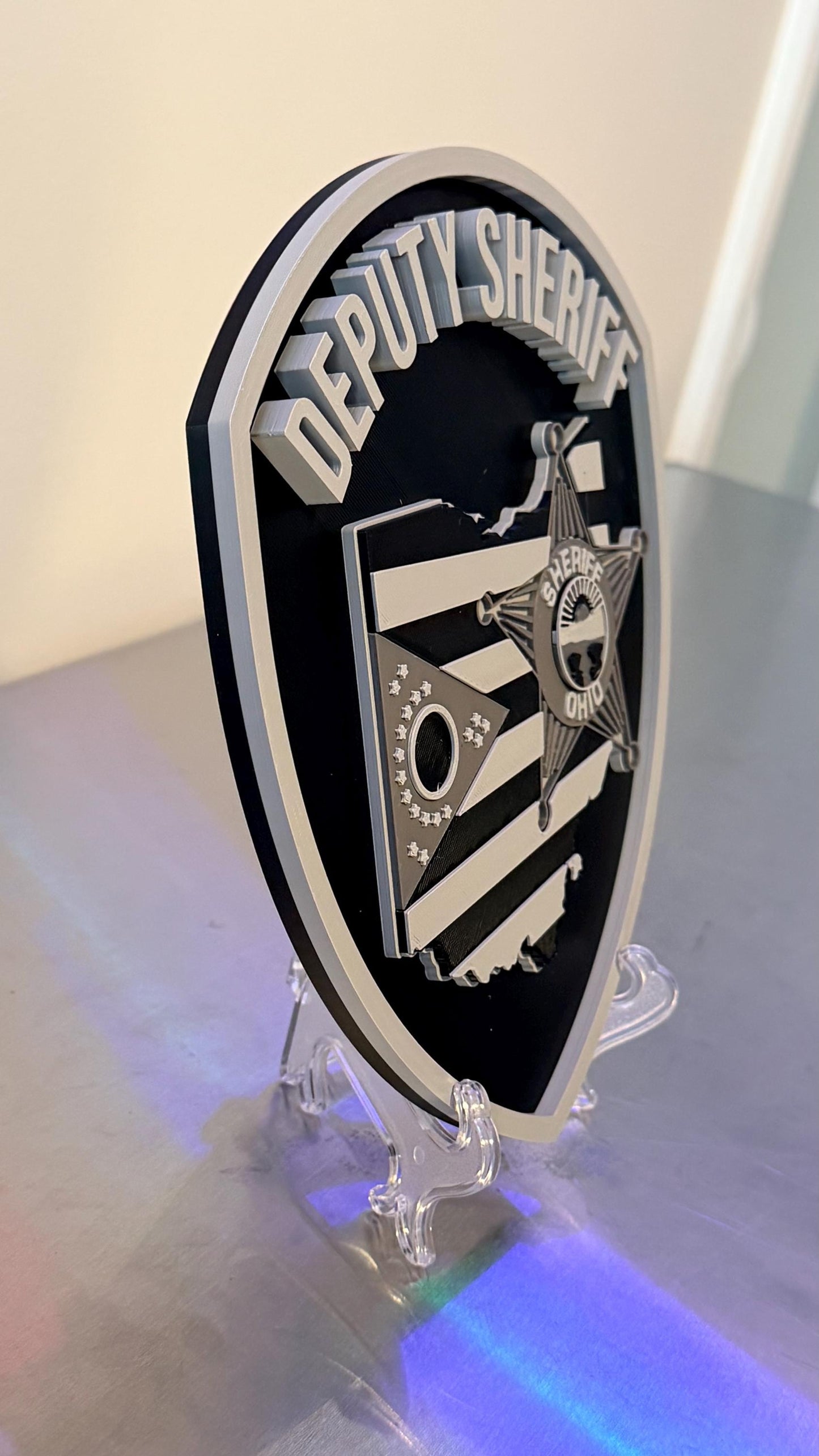 Ohio Deputy Sheriff 3D Plaque - First Responder Wall Art