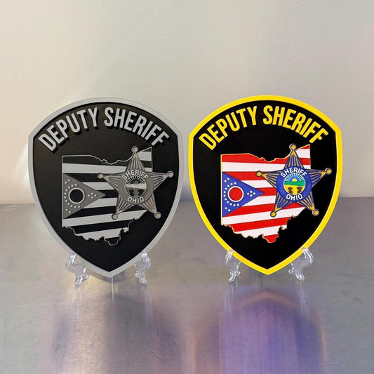 Ohio Deputy Sheriff 3D Plaque - First Responder Wall Art