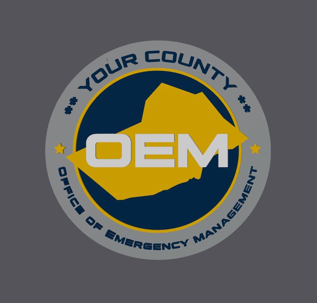 Customizable Pennsylvania OEM 3D Display Plaque Emergency Management PA