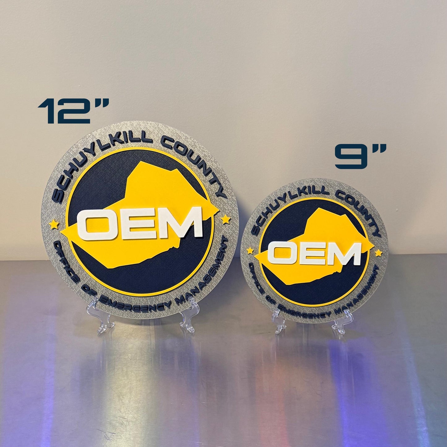 Customizable Pennsylvania OEM 3D Display Plaque Emergency Management PA