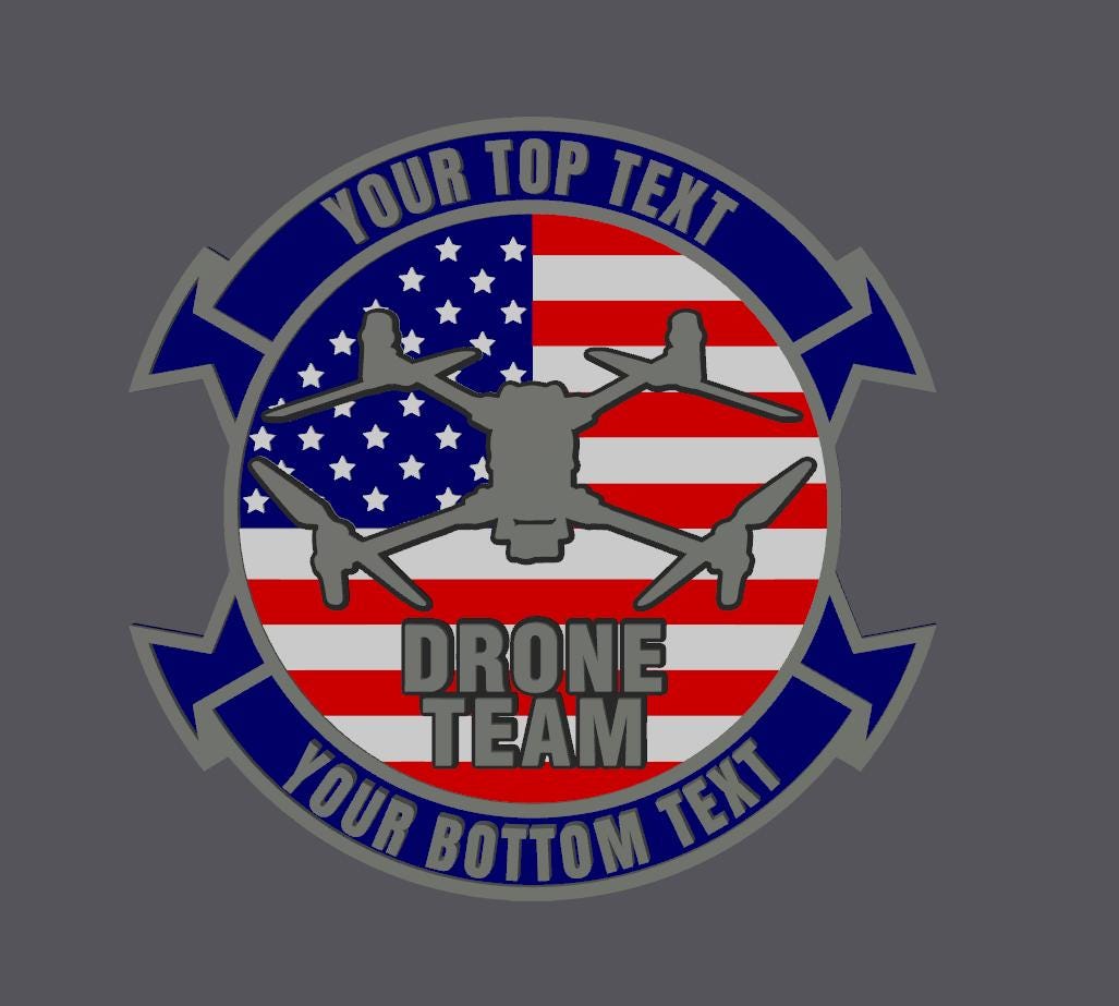 Customizable Police Drone Team 3D Plaque - First Responder Wall Decor