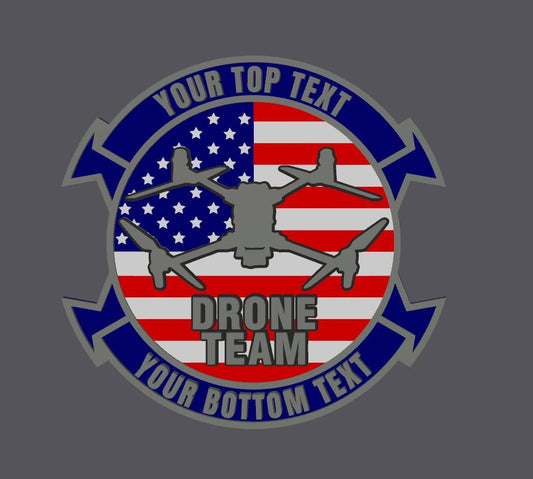 Customizable Police Drone Team 3D Plaque - First Responder Wall Decor