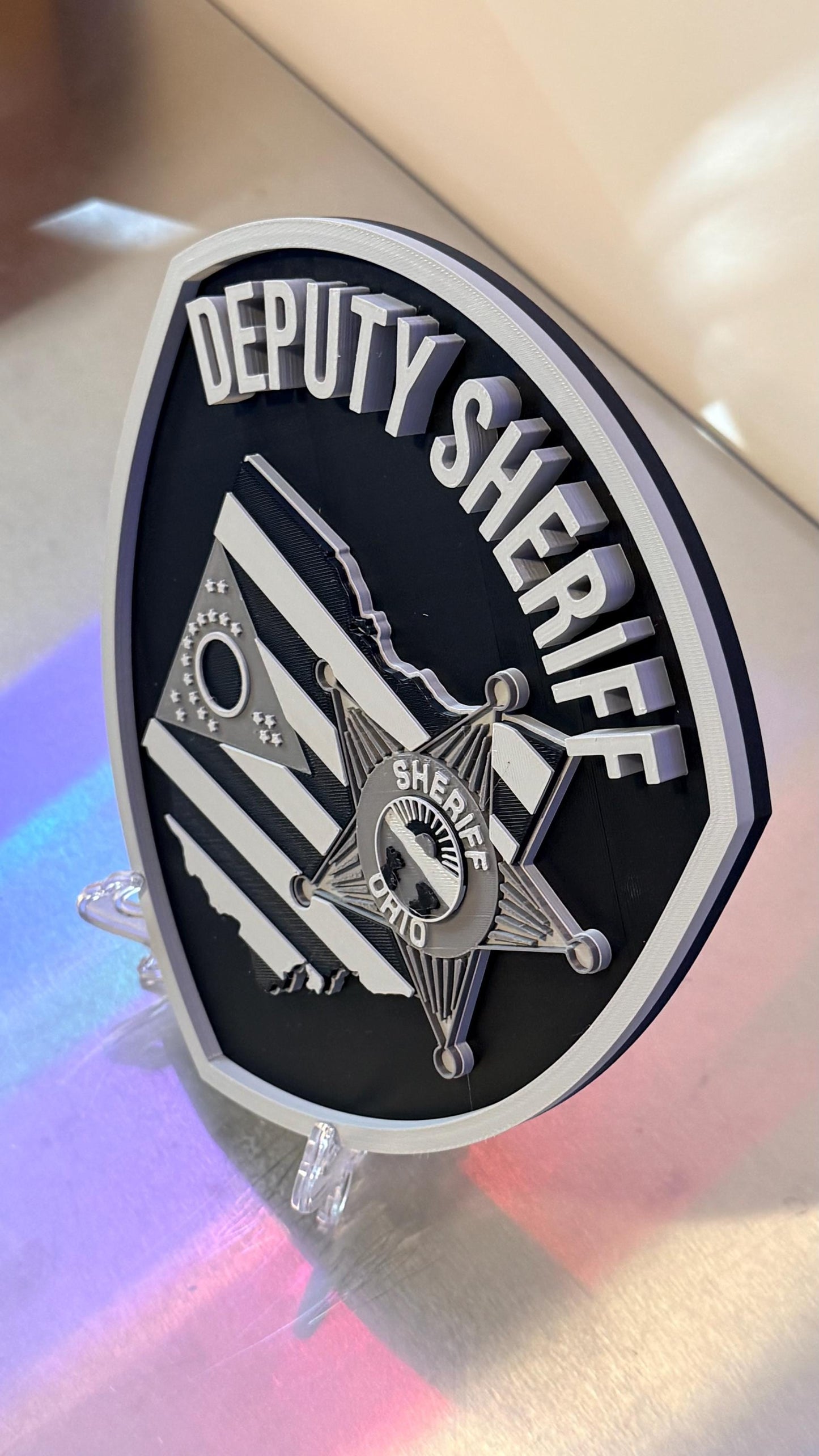 Ohio Deputy Sheriff 3D Plaque - First Responder Wall Art