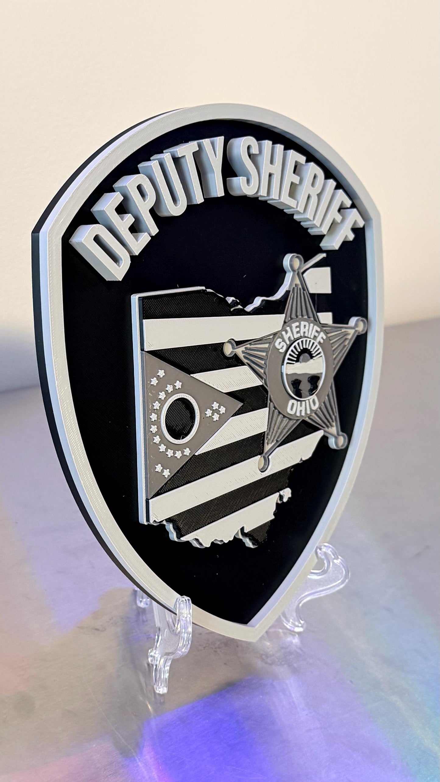 Ohio Deputy Sheriff 3D Plaque - First Responder Wall Art