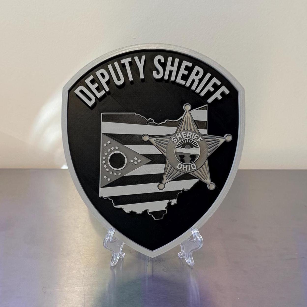 Ohio Deputy Sheriff 3D Plaque - First Responder Wall Art