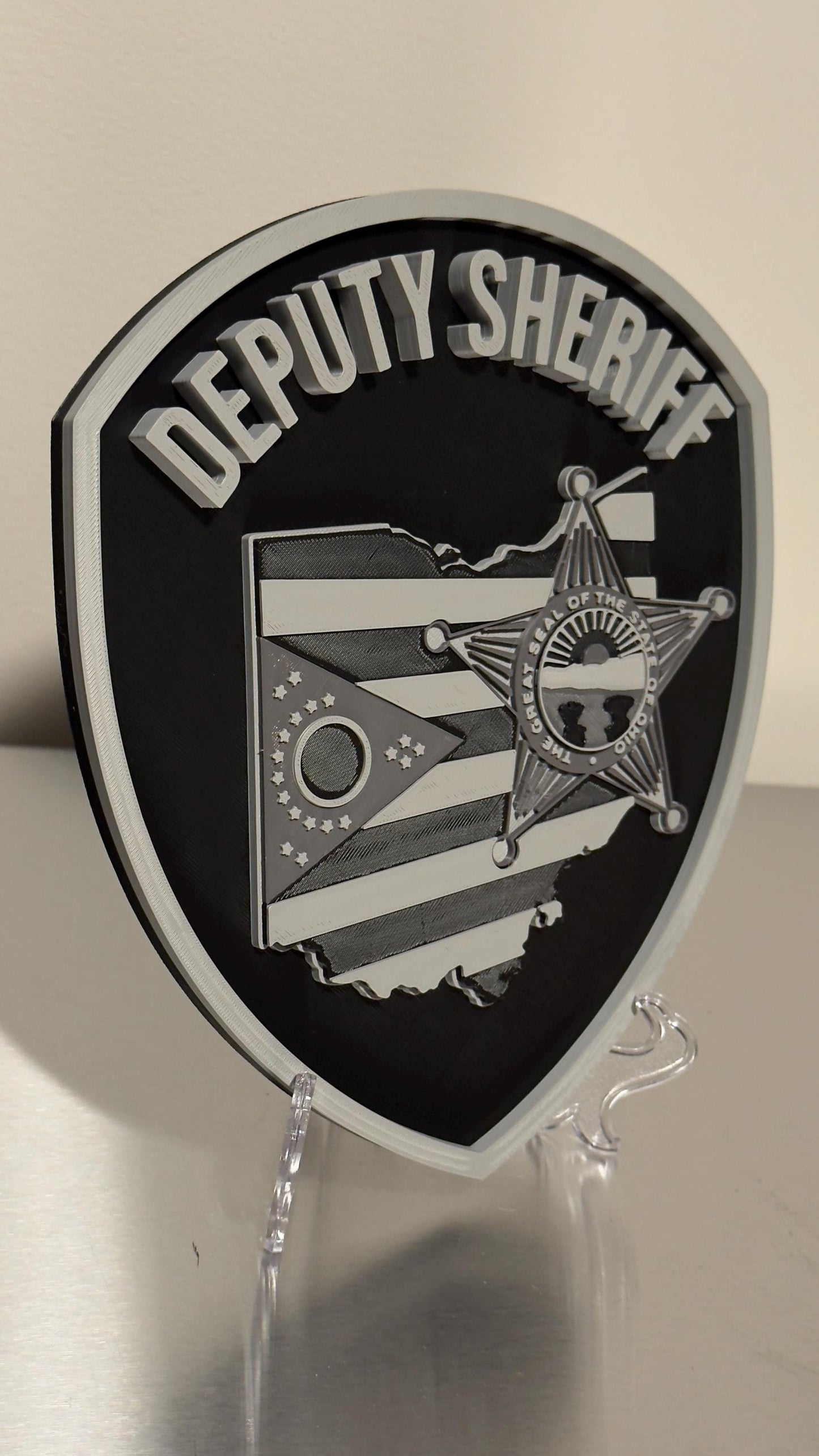 Ohio Deputy Sheriff 3D Plaque - First Responder Wall Art