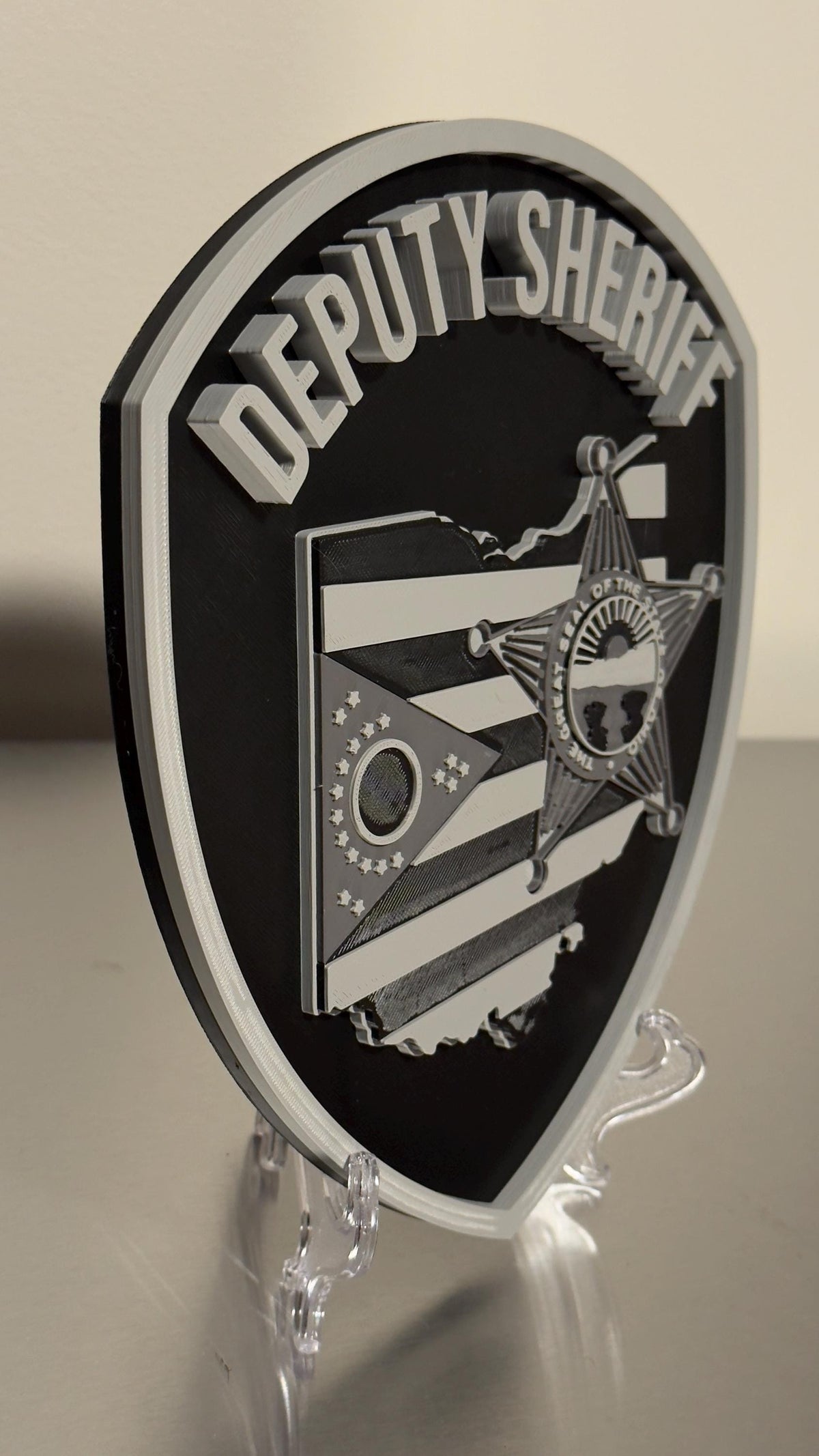 Ohio Deputy Sheriff 3D Display Plaque - First Responder Display Plaque