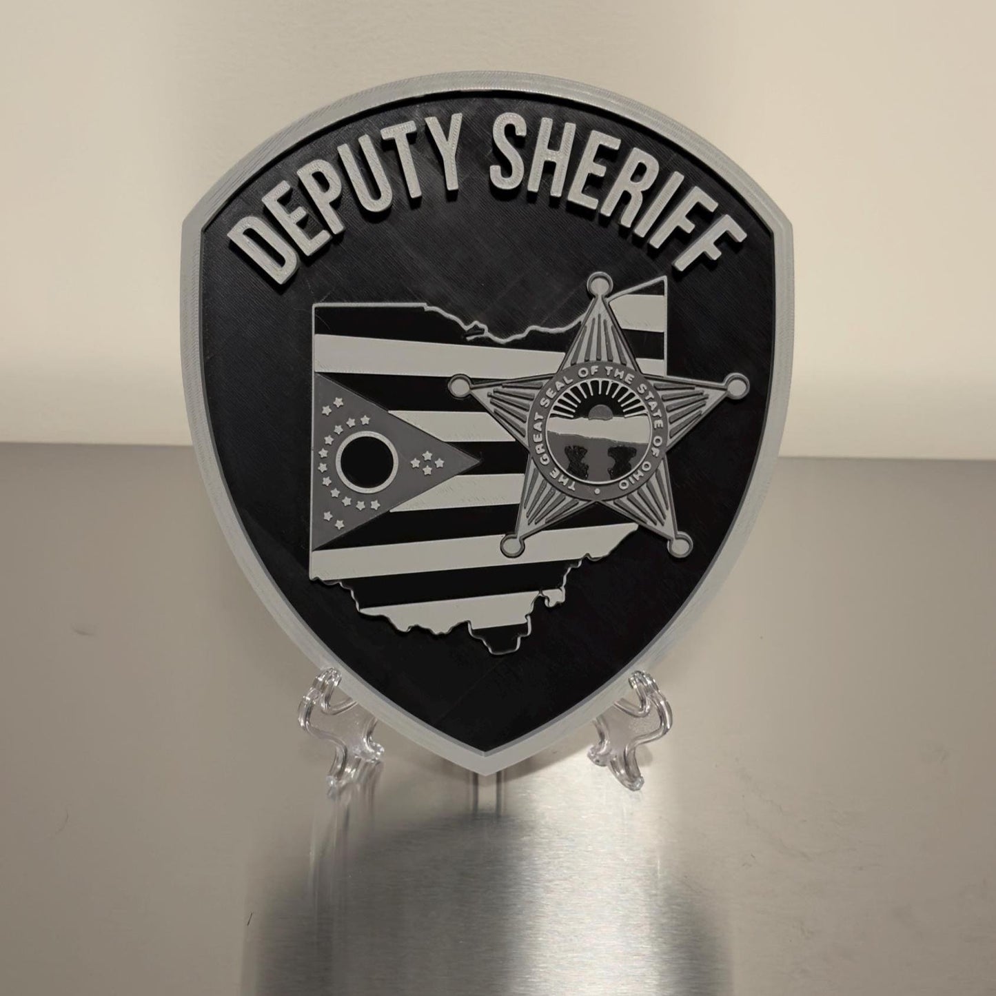 Ohio Deputy Sheriff 3D Plaque - First Responder Wall Art