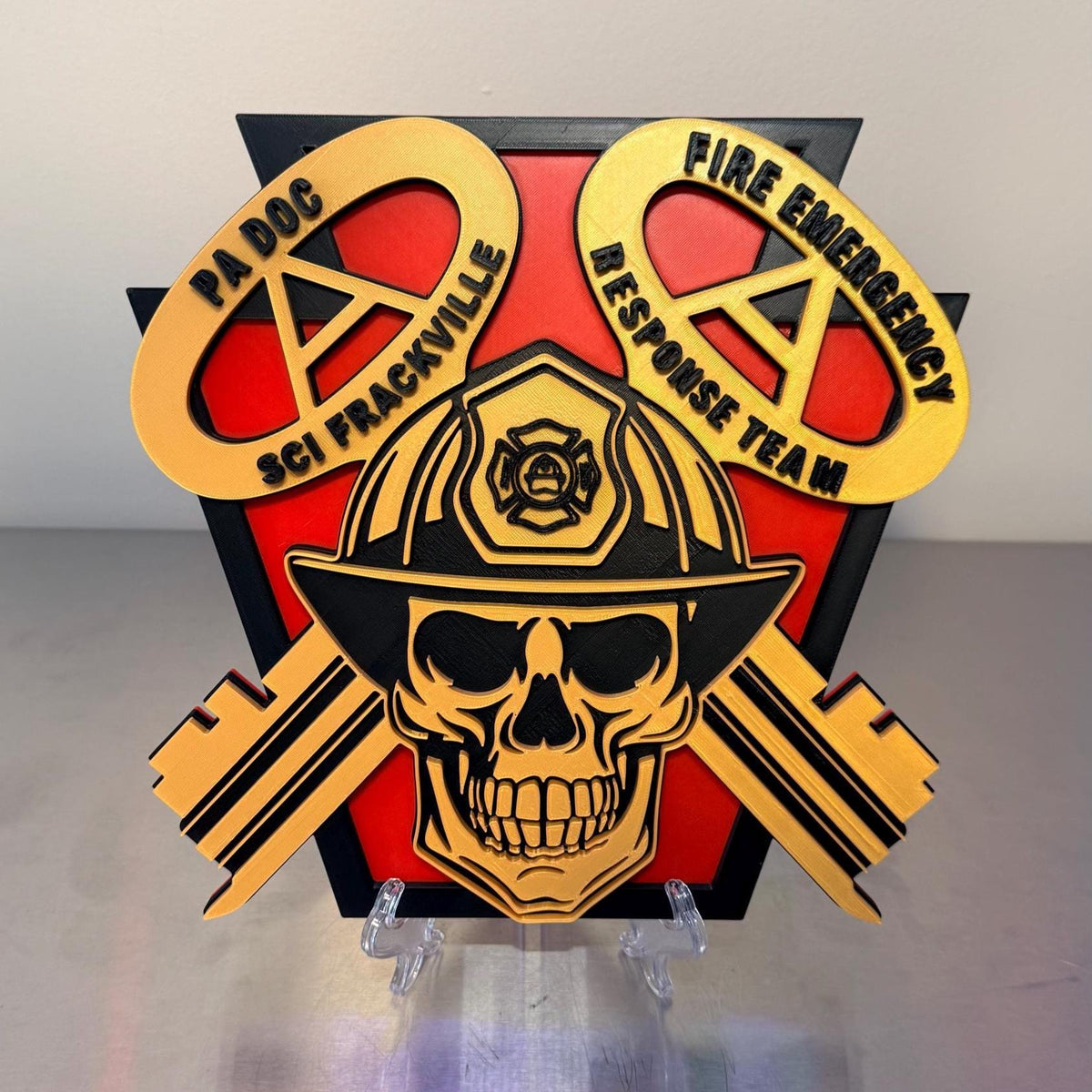 Customizable PA Corrections SCI FERT 3D Display Plaque - First Responder Display Plaque Pennsylvania