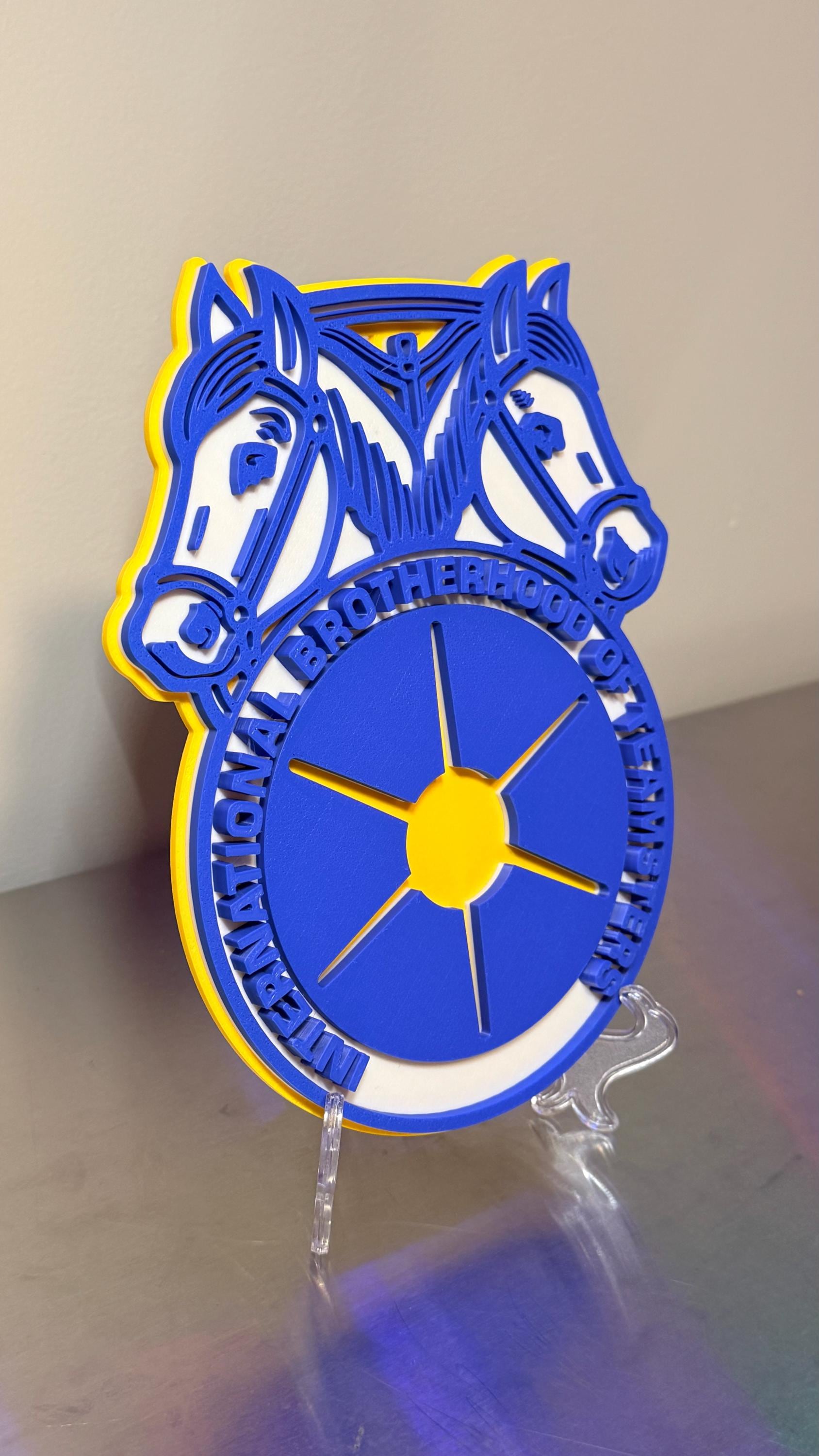 Brotherhood of Teamsters 3D Display Plaque Wall Art