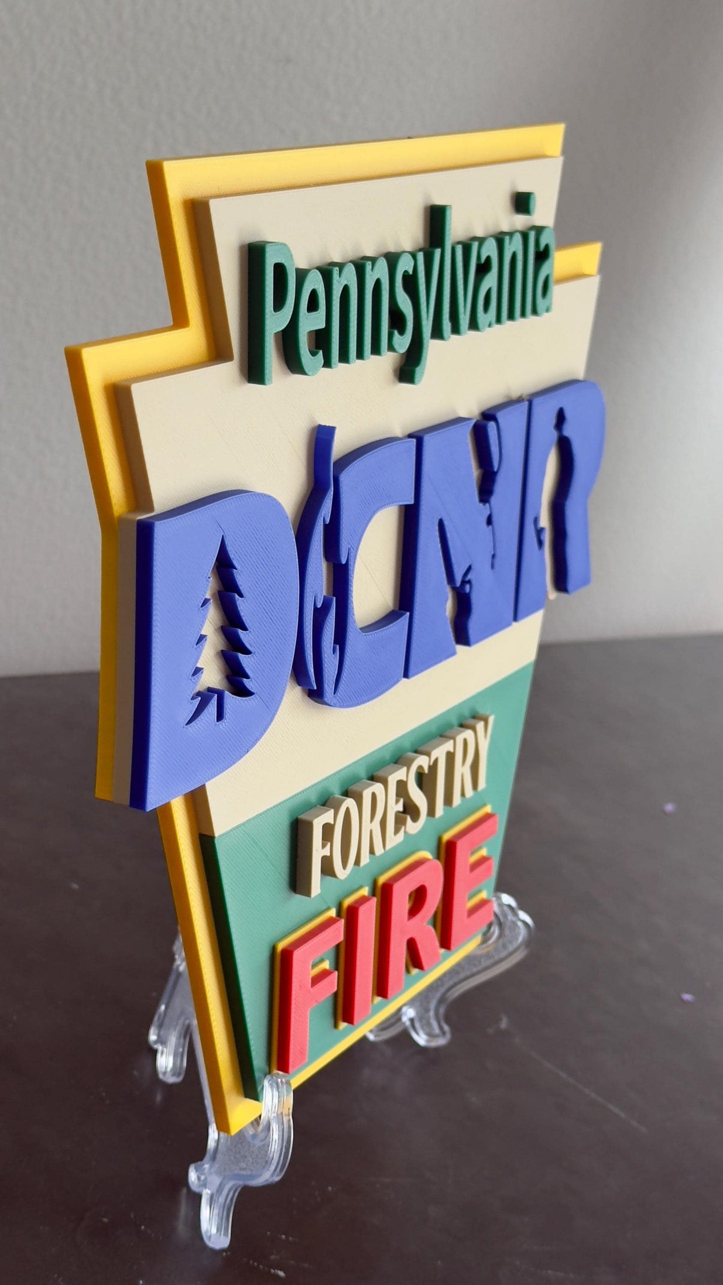 DCNR Forestry FIRE Pennsylvania Plaque: First Responder Tribute PA