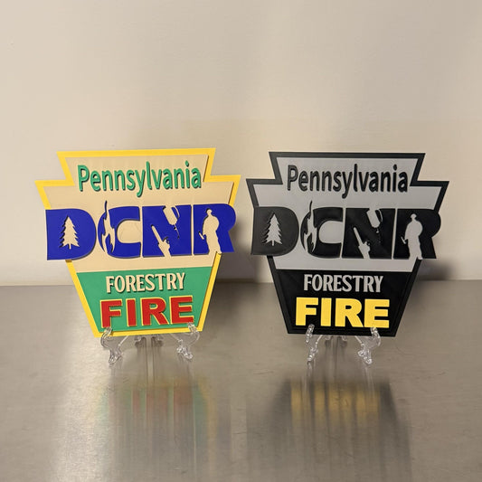 DCNR Forestry FIRE Pennsylvania Plaque: First Responder Tribute PA