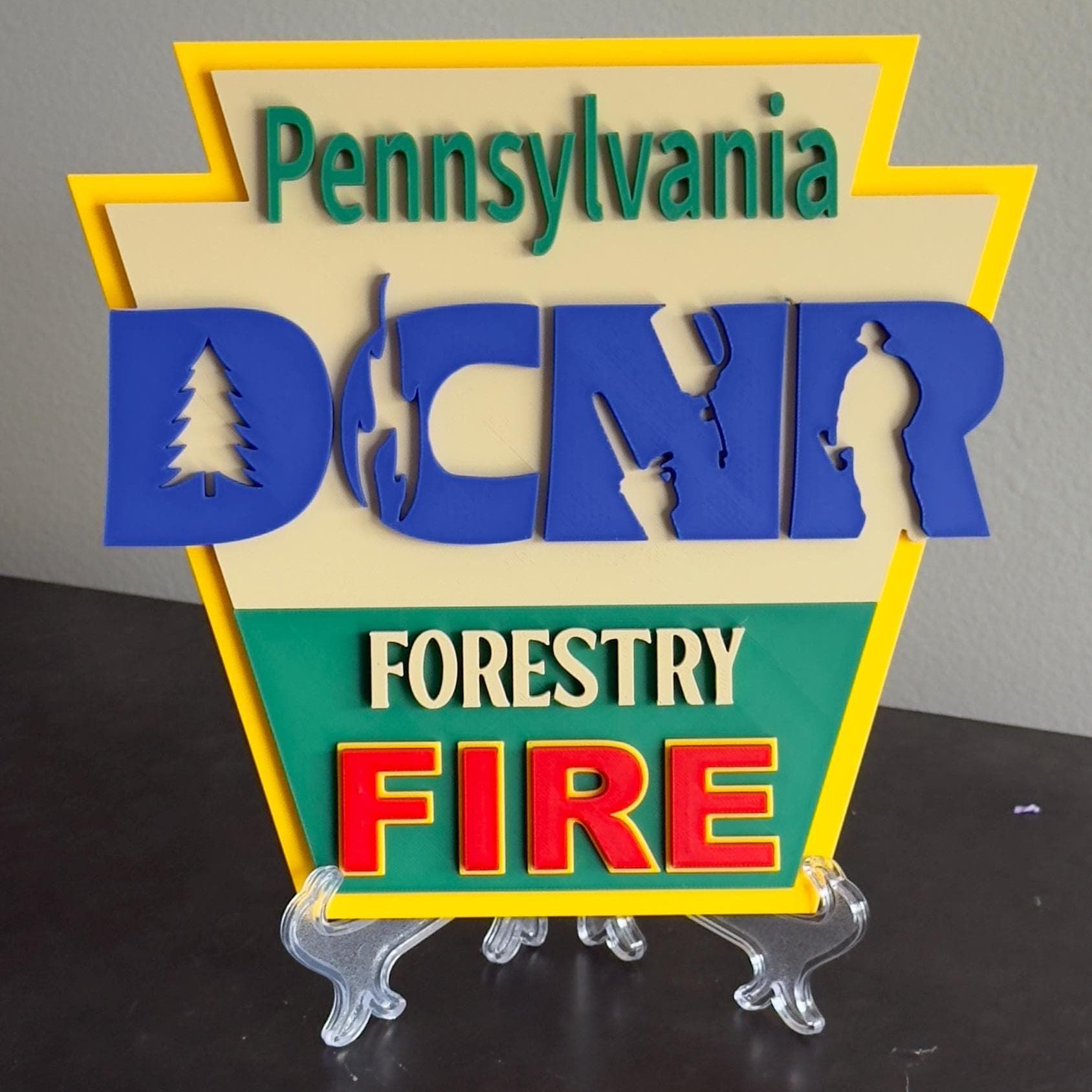 DCNR Forestry FIRE Pennsylvania Plaque: First Responder Tribute PA