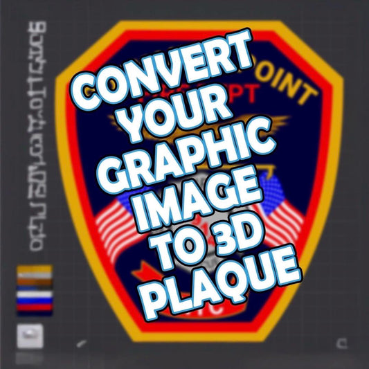 3D Custom Logo Plaque: First Responder Wall Art Convert your design to a plaque