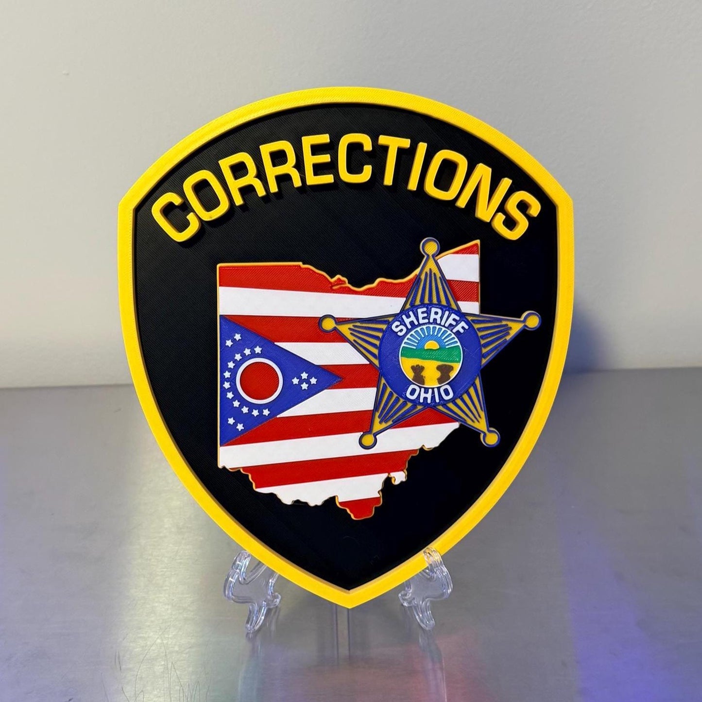 Ohio Corrections 3D Embossed Display Plaque: First Responder Wall Art