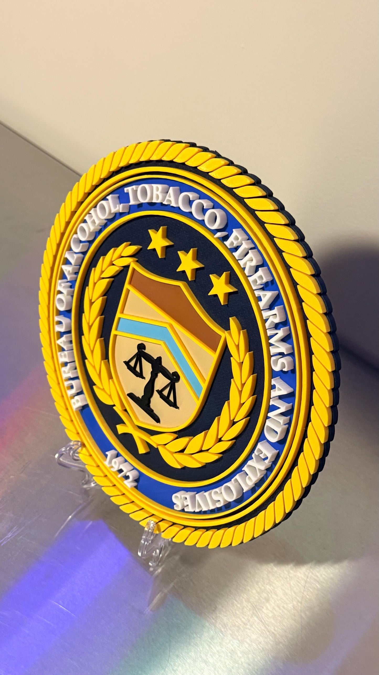 ATF 3D Embossed Display Plaque: First Responder Wall Art Government