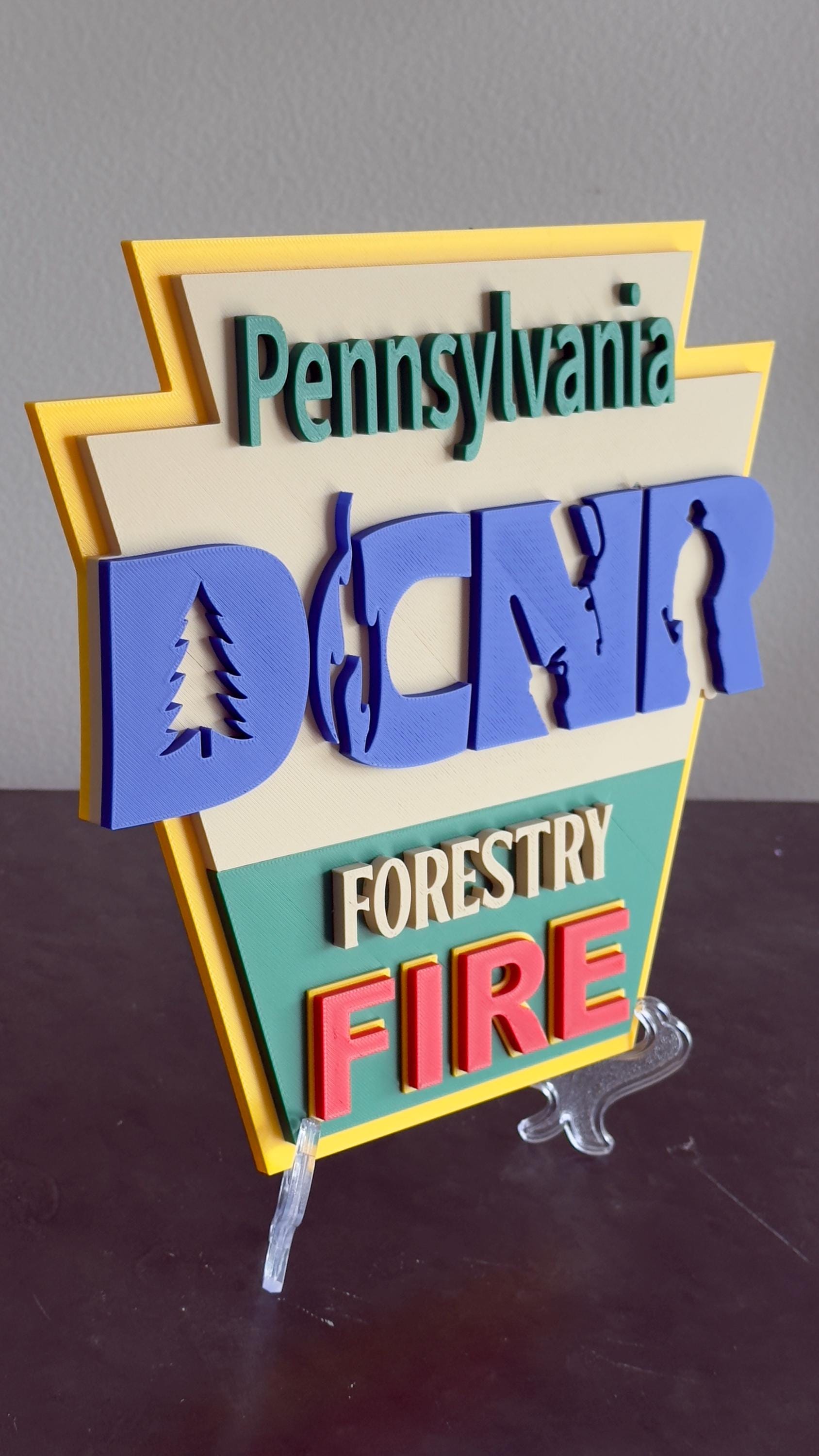 DCNR Forestry FIRE Pennsylvania Plaque: First Responder Tribute PA