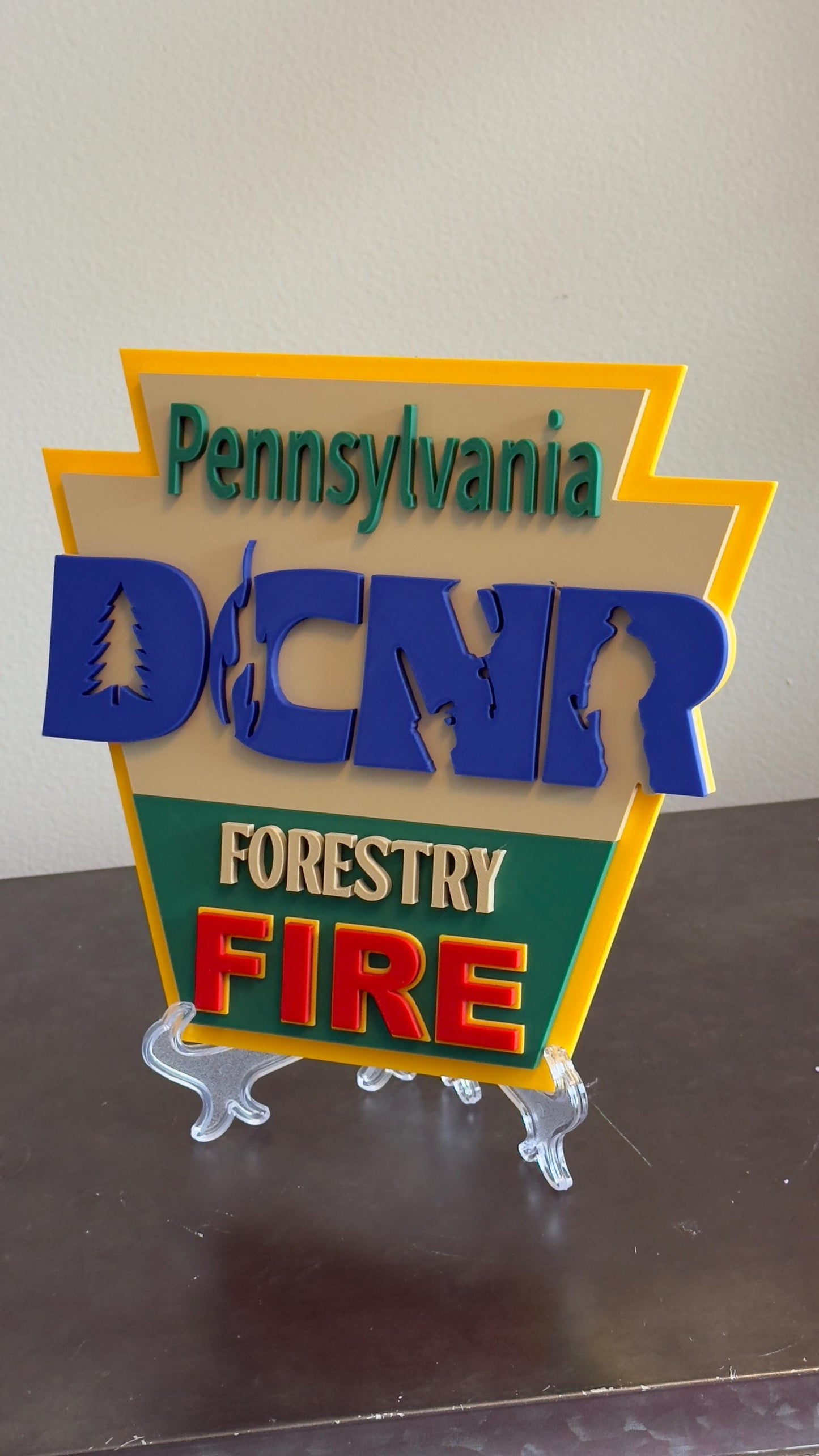 DCNR Forestry FIRE Pennsylvania Plaque: First Responder Tribute PA