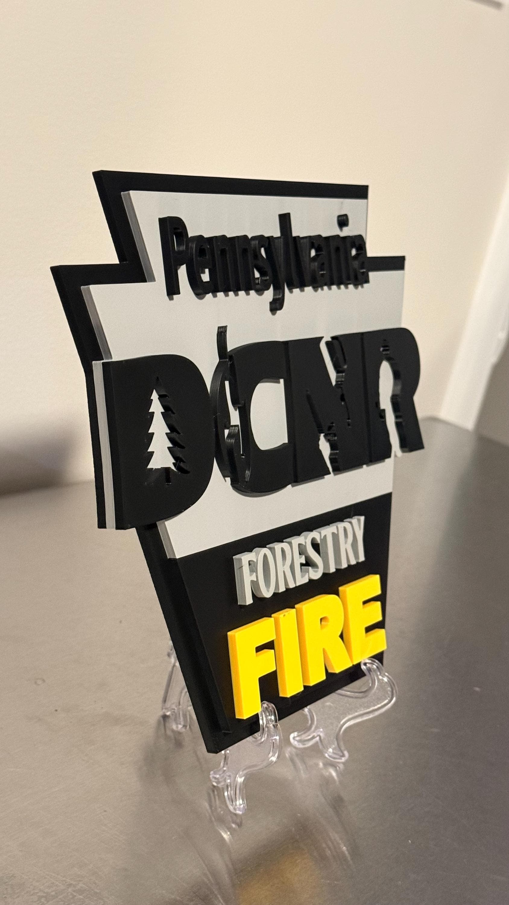 DCNR Forestry FIRE Pennsylvania Plaque: First Responder Tribute PA