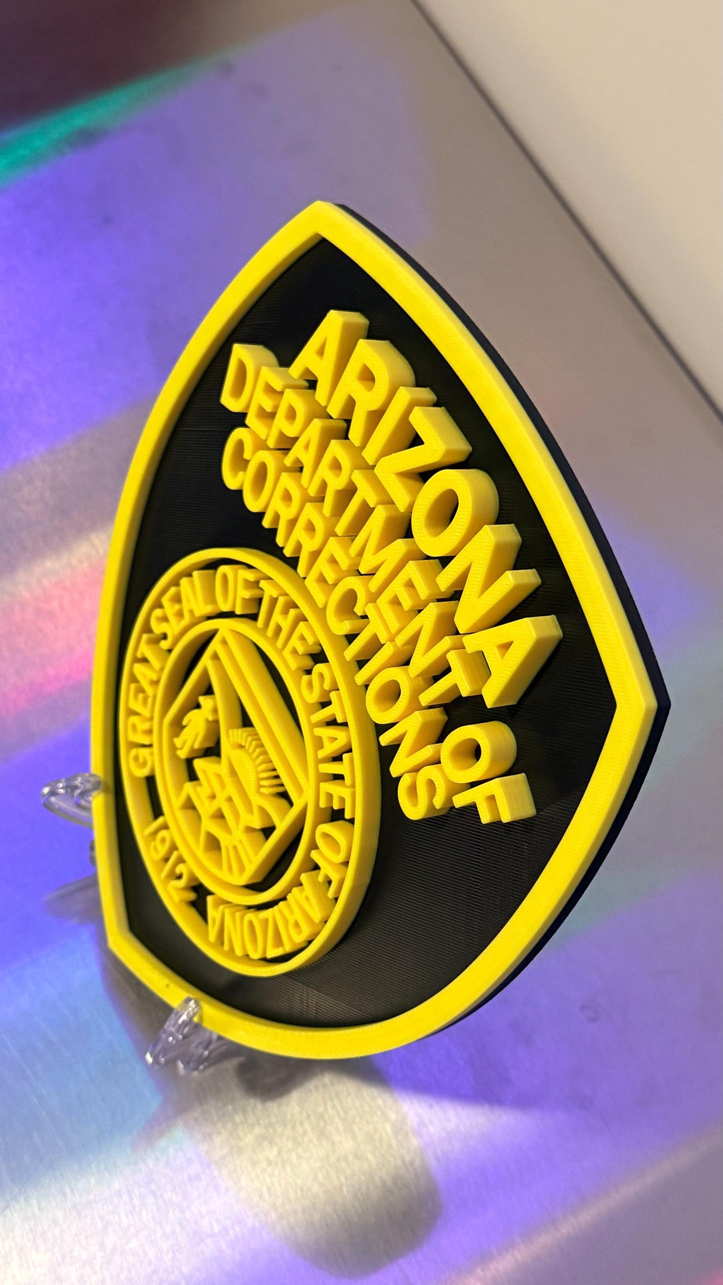 Arizona Department of Corrections 3D Display Plaque First Responder AZ