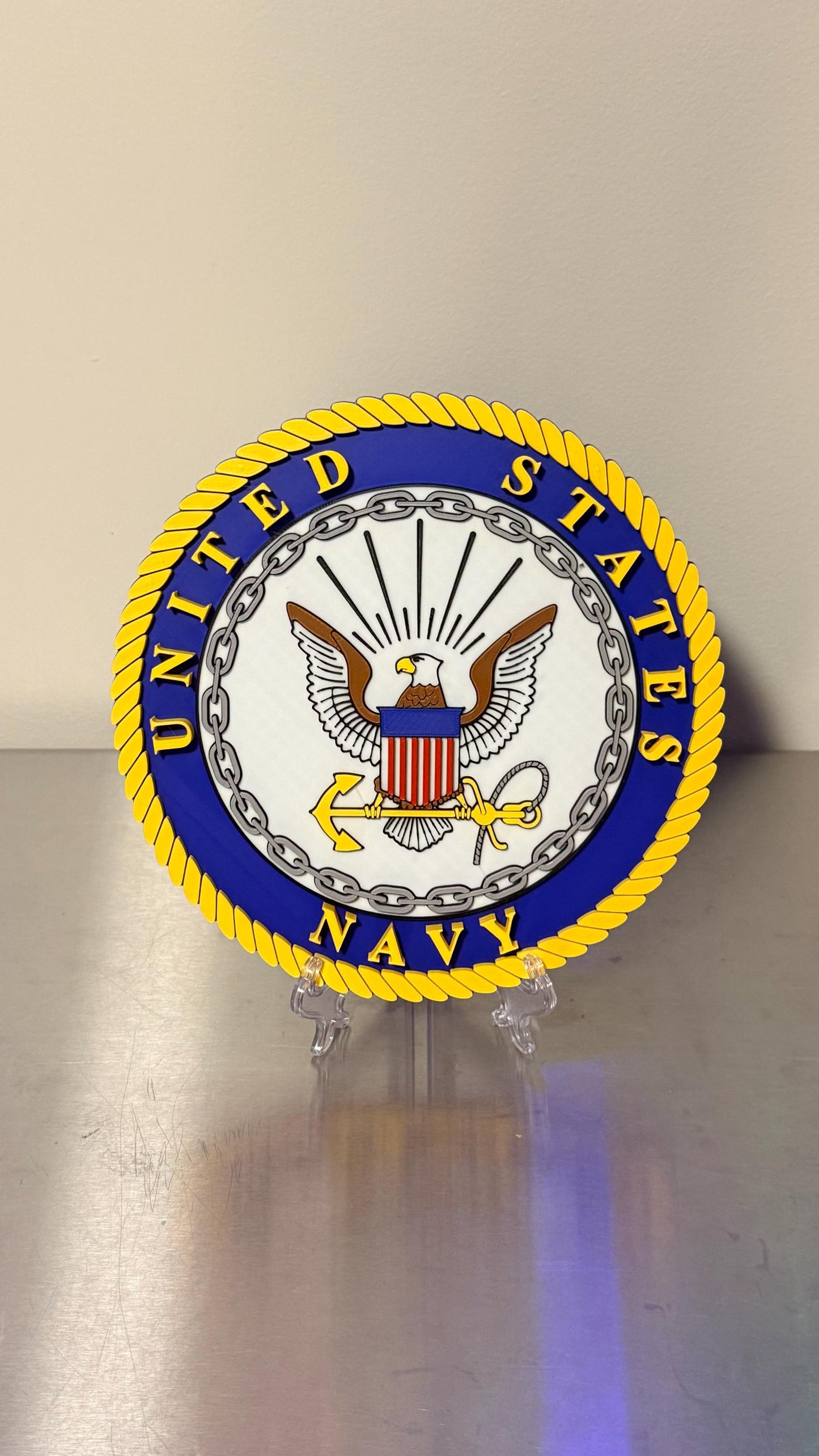 US Navy 3D Plaque: Veteran Wall Art Government