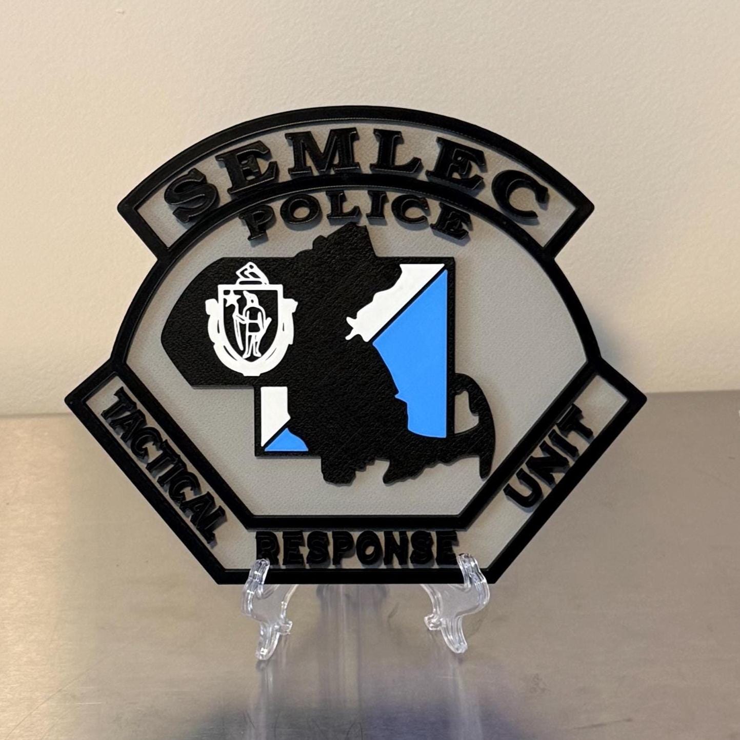 Southeastern Massachusetts Law Enforcement Council SEMLEC 3D Plaque: First Responder Wall Art MA