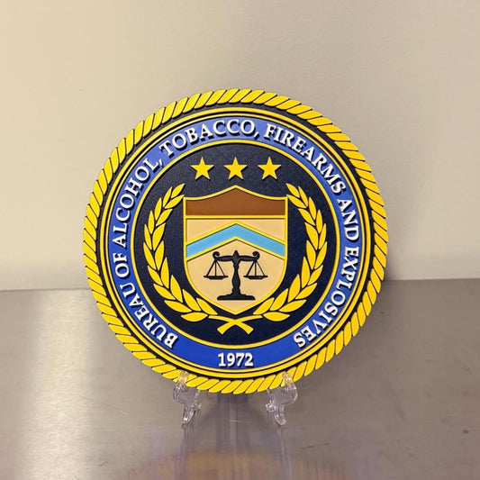 ATF 3D Embossed Display Plaque: First Responder Wall Art Government