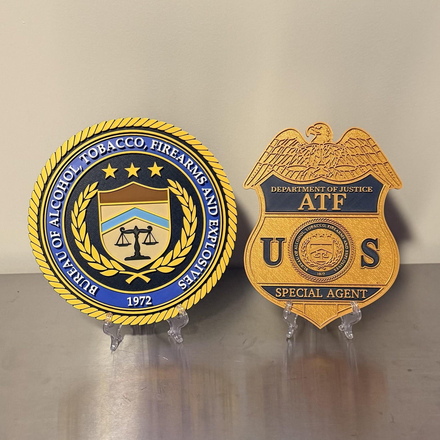 ATF 3D Embossed Display Plaque: First Responder Wall Art Government