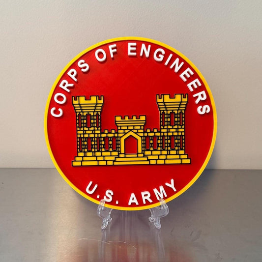 US ARMY Corps of Engineers 3D Display Plaque Government