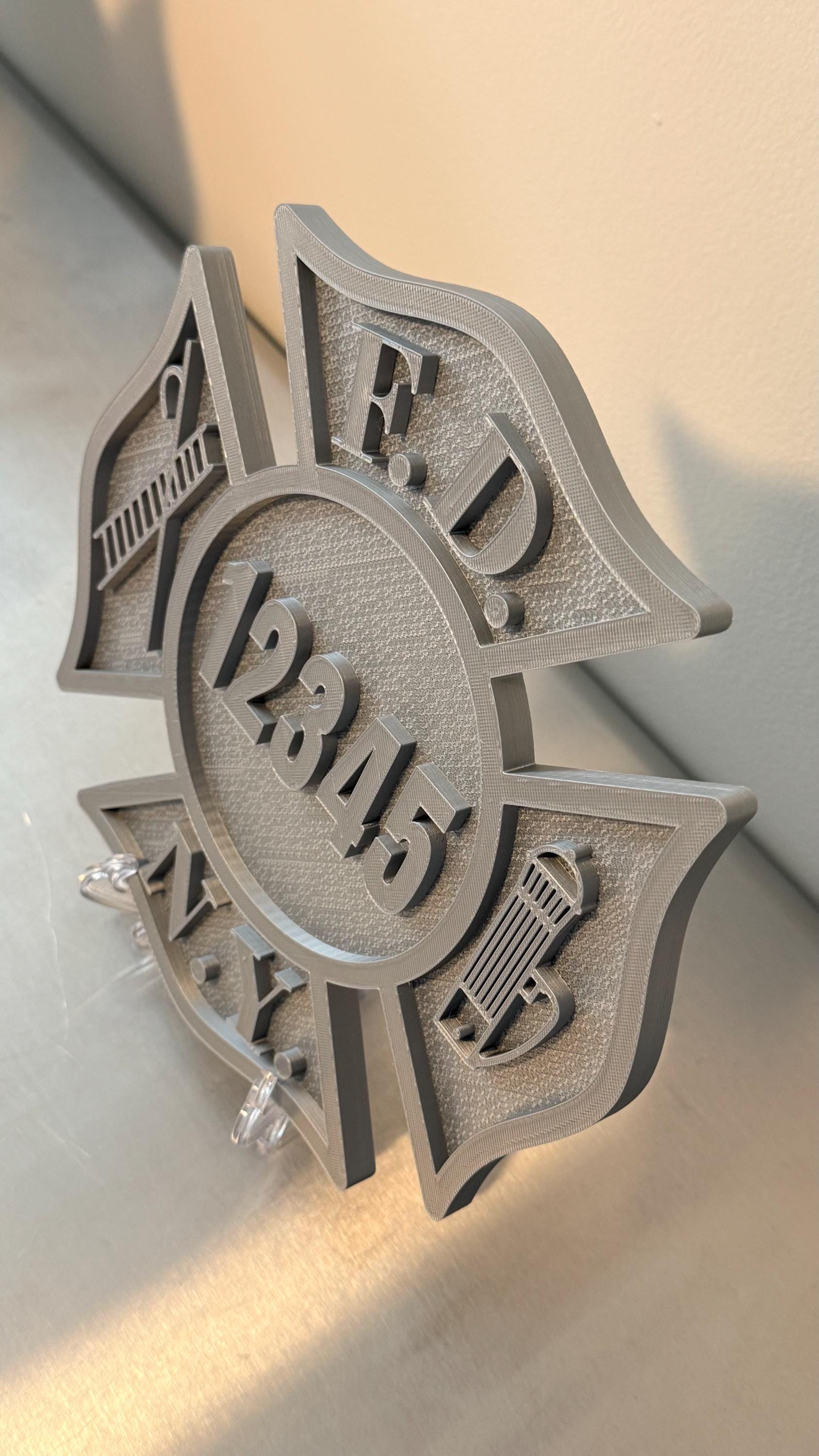 FDNY Firefighter Badge 3D Display Plaque , Firefighter Gift, NYC Wall Decor