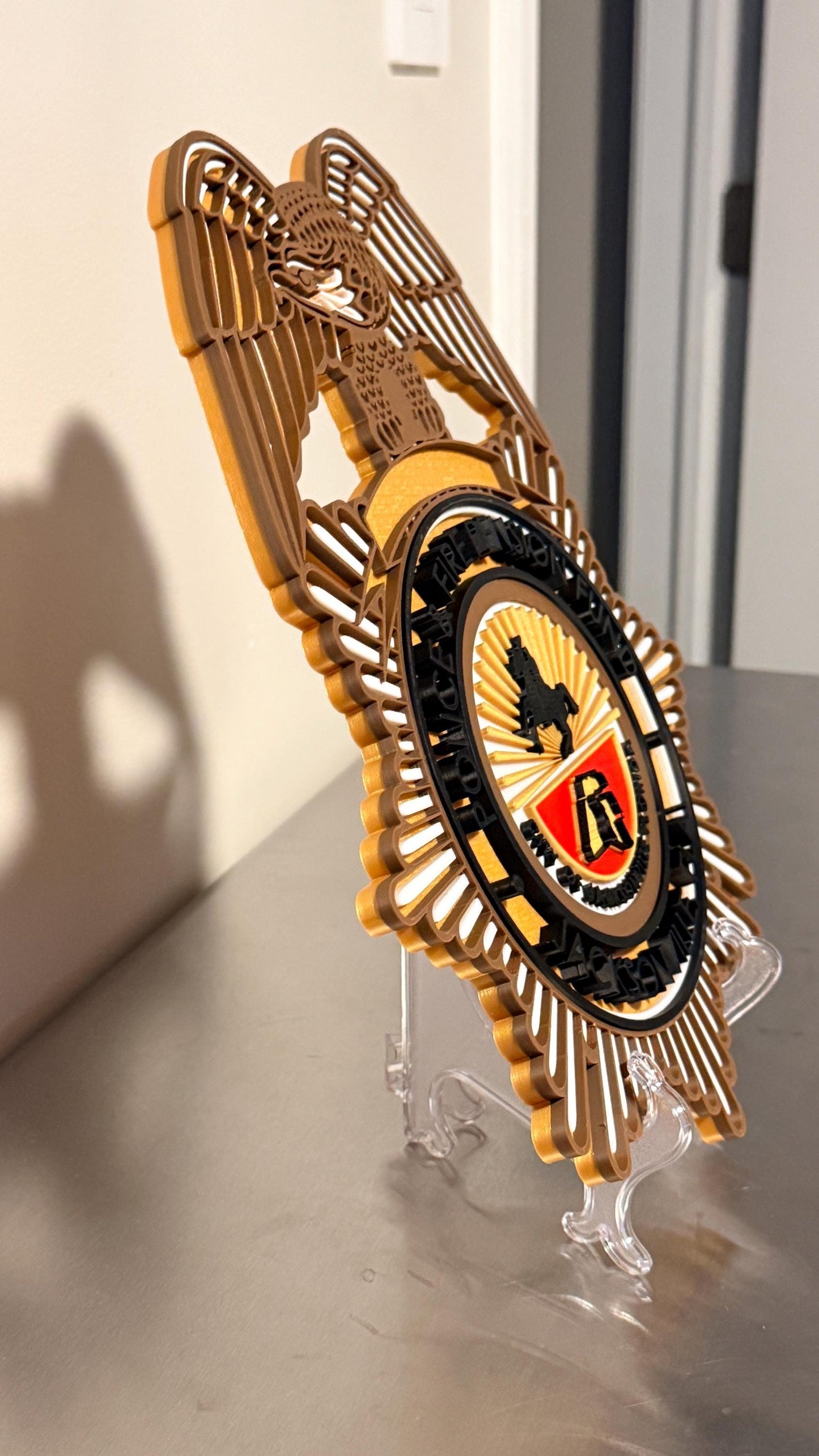 Jacksonville Police & Fire Pension Fund 3D Embosed Plaque First Responder Wall Art Florida